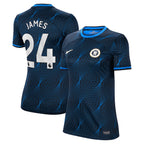 Reece James Chelsea Nike Women's 2023/24 Away Stadium Replica Player Jersey - Navy/Blue