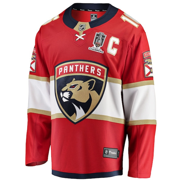 Aleksander Barkov Florida Panthers  2025 Stanley Cup Champions Breakaway Jersey - Red