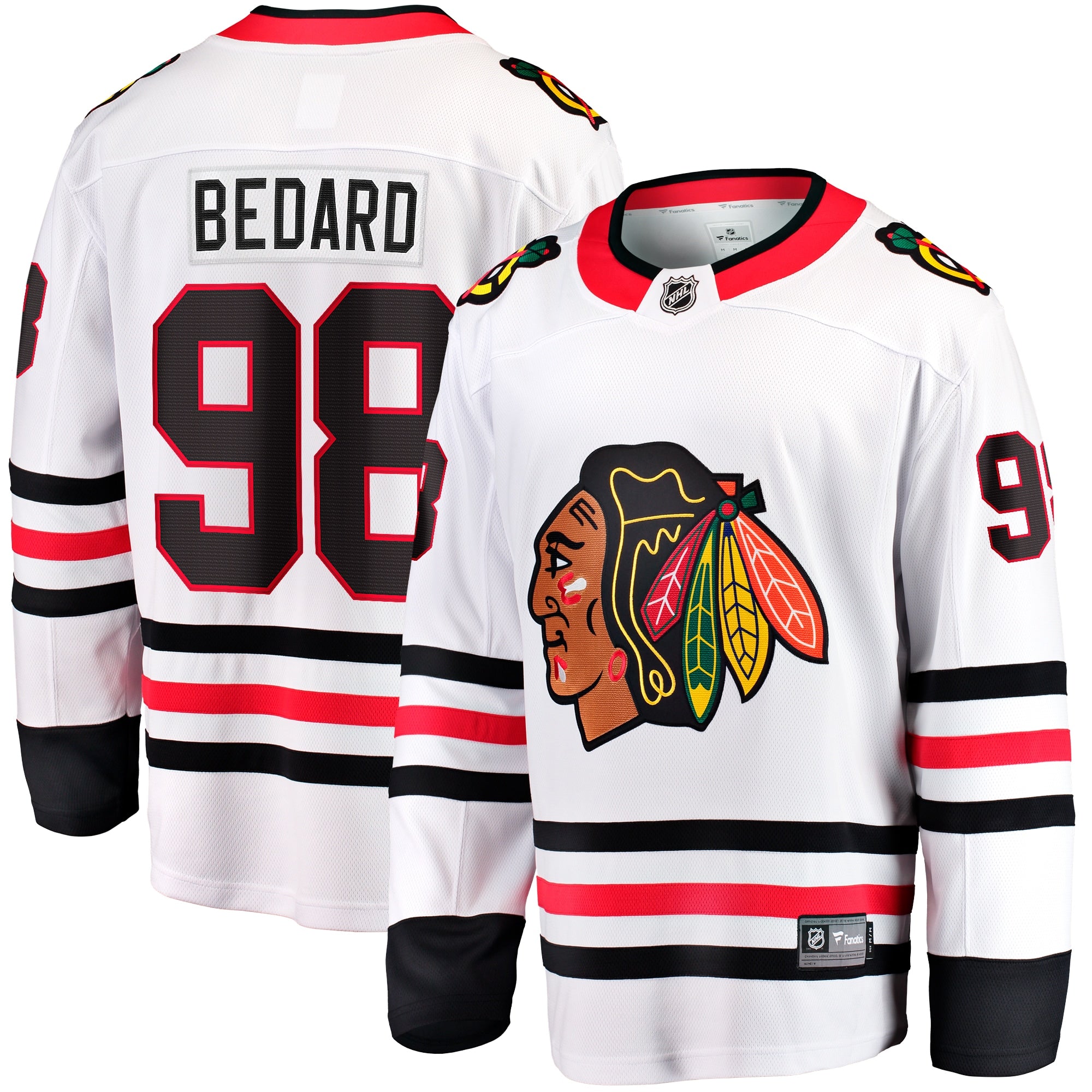 Connor Bedard Chicago Blackhawks  Home Breakaway Player Jersey - Red/White