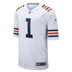 Justin Fields Chicago Bears Nike 2021 NFL Draft First Round Pick Alternate Classic Game Jersey - White/Orange