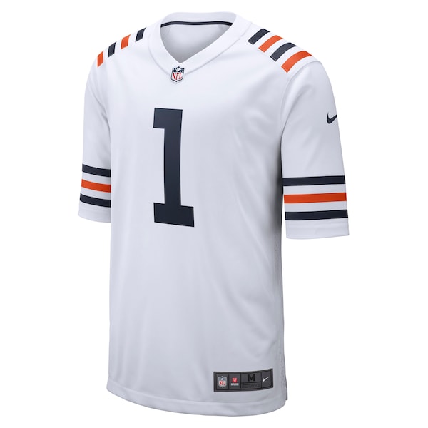Justin Fields Chicago Bears Nike 2021 NFL Draft First Round Pick Alternate Classic Game Jersey - White/Orange
