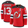 Nico Hischier New Jersey Devils  Home Premium Jersey - Red/Black/White
