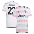 Timothy Weah Juventus adidas 2023/24 Away Authentic Jersey - White/Black