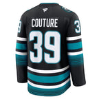 Logan Couture San Jose Sharks  Alternate Premium Jersey - Black/Teal