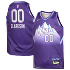 Jordan Clarkson Utah Jazz Nike Youth 2024/25 Swingman Player Jersey - City Edition - Purple