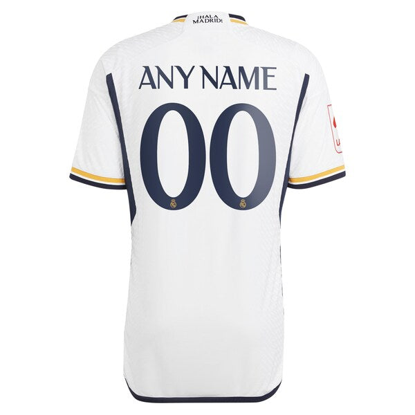 Los Merengues adidas 2023/24 Home Authentic Custom Jersey - White