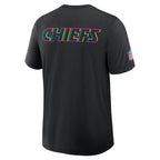 Kansas City Chiefs Nike Tall 2025 NFL Crucial Catch Tri-Blend Dri-FIT T-Shirt - Black