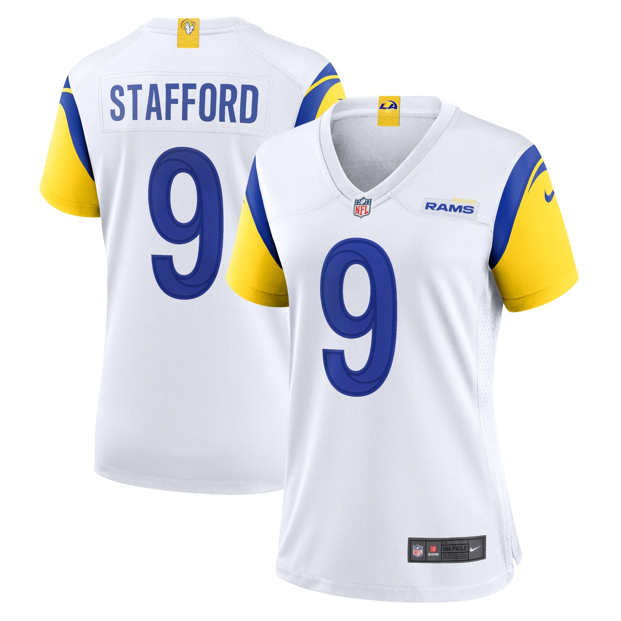 Matthew Stafford Los Angeles Rams Nike Women's Player Jersey - Royal/White