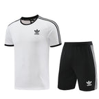 Adidas Short Sleeve Training Jersey Set - AD07- White/Black