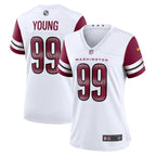 Chase Young Washington Commanders Nike Women's Player Jersey - White/Black/Burgundy