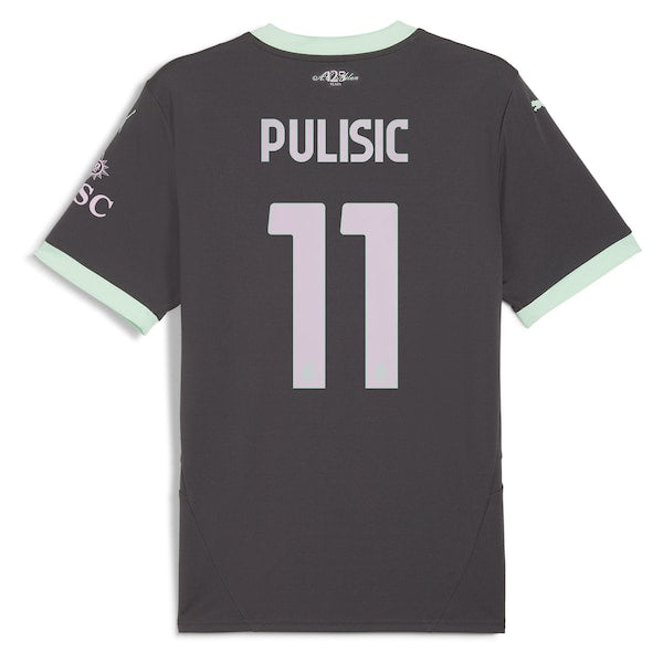 Christian Pulisic AC Milan Puma 2024/25 Third Replica Player Jersey - Charcoal