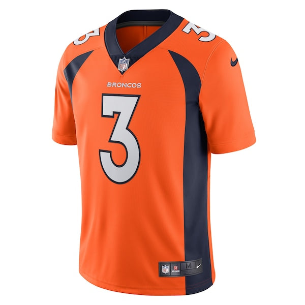 Russell Wilson Denver Broncos Nike Team Vapor Limited Jersey - Orange/Navy
