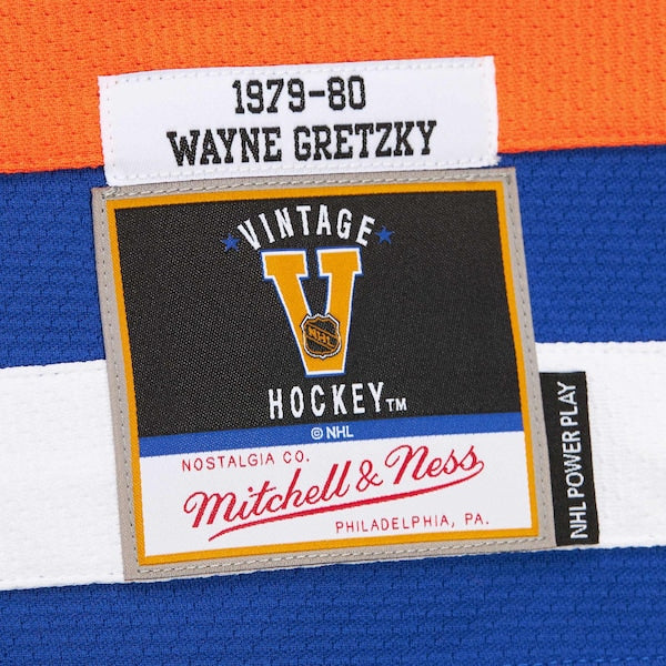 Wayne Gretzky Edmonton Oilers 1979-80 Power Play Jersey - Royal