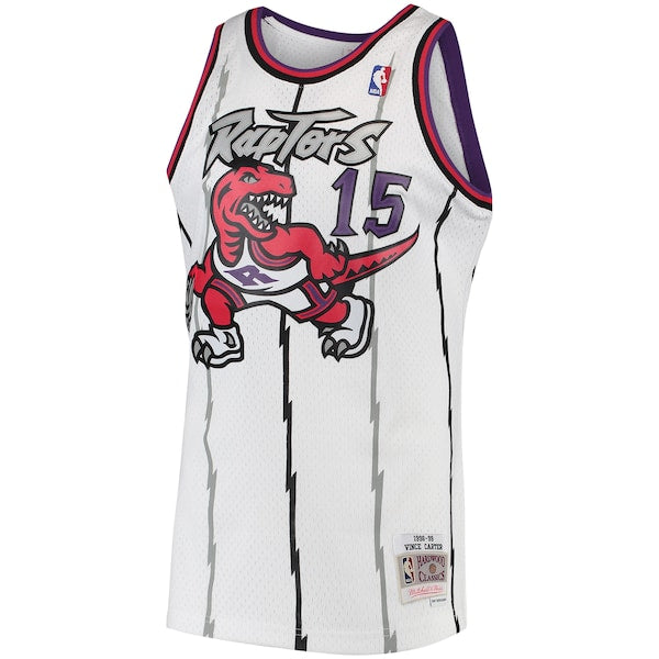 Vince Carter Toronto Raptors 1998/99 Hardwood Classics Swingman Jersey - White/Purple