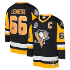 Mario Lemieux Pittsburgh Penguins Youth 1991-92 Blue Line Player Jersey - Black