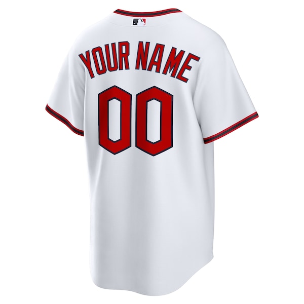 Cleveland Guardians Nike Home Custom Replica Jersey - White/Red