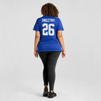 Devin Singletary New York Giants Nike Women's  Game Jersey -  Royal/Red
