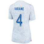 Raphael Varane France National Team Nike Women's 2022/23 Away Breathe Stadium Replica Jersey - White