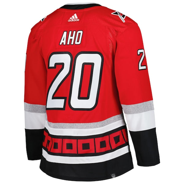 Sebastian Aho Carolina Hurricanes adidas Alternate Primegreen Authentic Player Jersey - Red