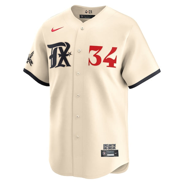 Nolan Ryan Texas Rangers Nike City Connect Limited Player Jersey - Natural