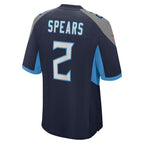 Tyjae Spears Tennessee Titans Nike  Game Jersey -  Navy