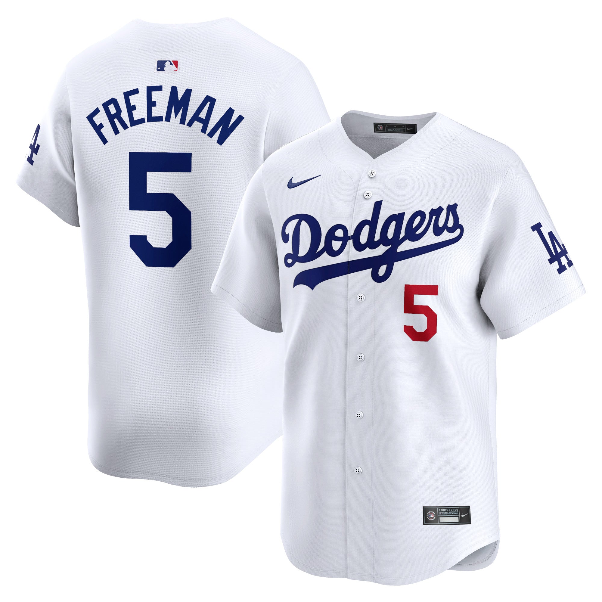 Freddie Freeman Los Angeles Dodgers Nike Away Limited Player Jersey - Gray/White