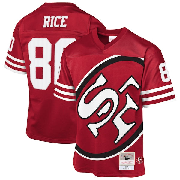 Jerry Rice San Francisco 49ers 1990 Throwback Fashion Jersey - Scarlet