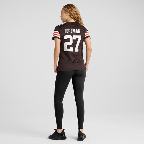 D'Onta Foreman Cleveland Browns Nike Women's  Game Jersey -  Brown