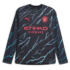 Kevin De Bruyne Manchester City Puma 2023/24 Third Long Sleeve Replica Player Jersey - Navy