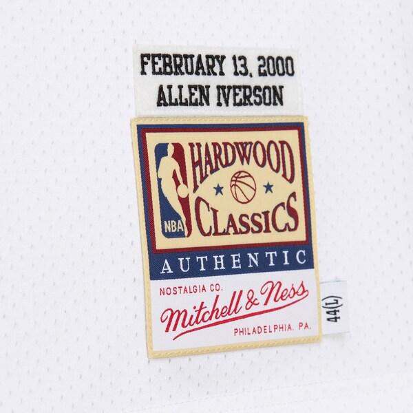 Allen Iverson Philadelphia 76ers  2000 NBA All-Star Game Authentic Jersey - White