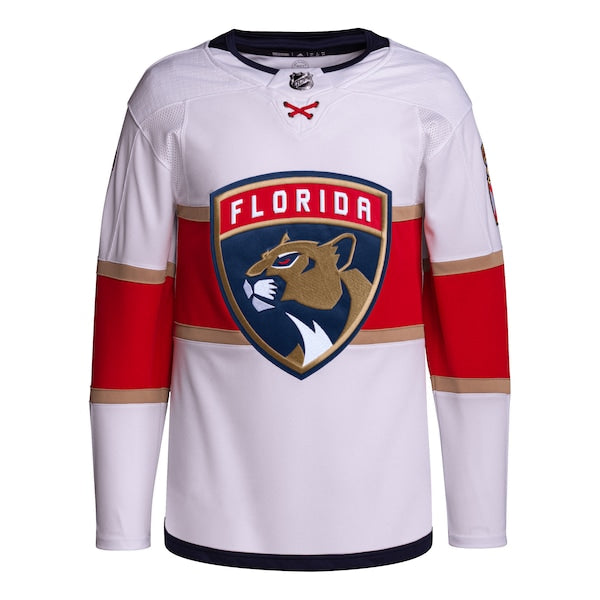 Florida Panthers adidas Away Primegreen Authentic Jersey – White