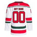 New Jersey Devils adidas  W Anniversary Heritage Primegreen Authentic Custom Jersey - White