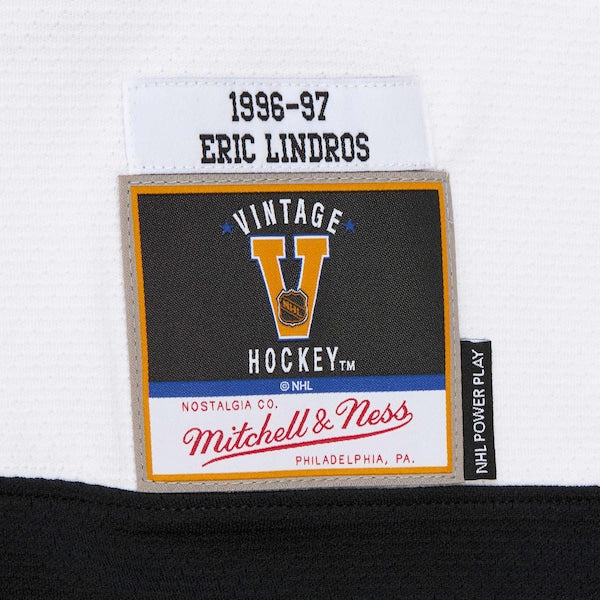 Eric Lindros Philadelphia Flyers 1996-97 Power Play Jersey - White/Orange
