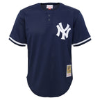 Derek Jeter New York Yankees Toddler Cooperstown Collection Mesh Batting Practice Jersey - Navy