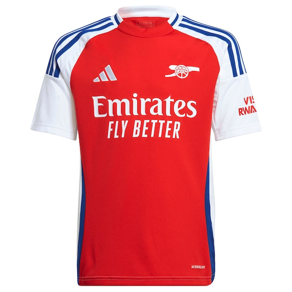 Martin Odegaard Arsenal adidas Youth 2024/25 Home Replica Player Jersey – Red