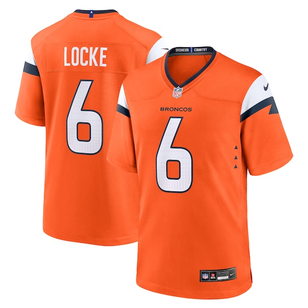 P.J. Locke Denver Broncos Nike Team Game Jersey -  Orange