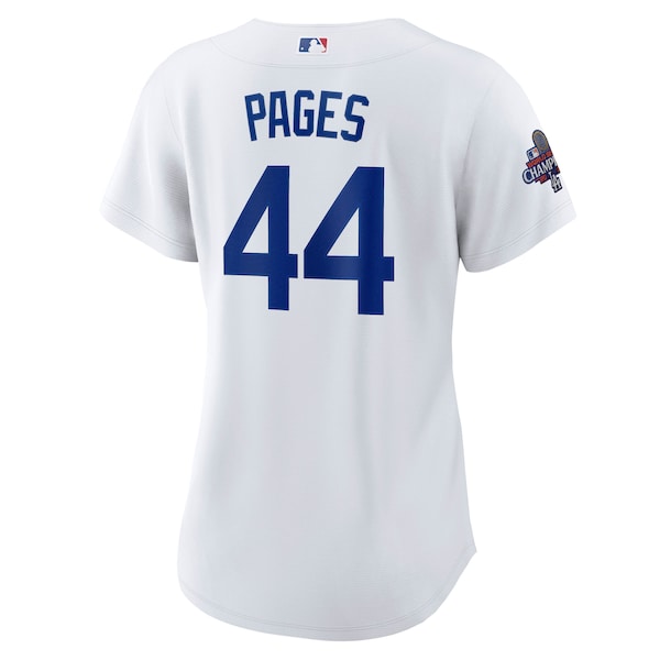 Andy Pages Los Angeles Dodgers Nike Women's 2024 World Series Champions Home Replica Player Jersey - White
