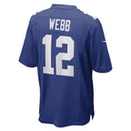 Davis Webb New York Giants Nike Game Player Jersey - Royal