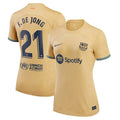 Frenkie de Jong Barcelona Nike Women's 2022/23 Away Replica Player Jersey - Yellow