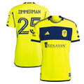 Walker Zimmerman Nashville SC adidas 2024 The 615 Kit Authentic Player Jersey - Yellow