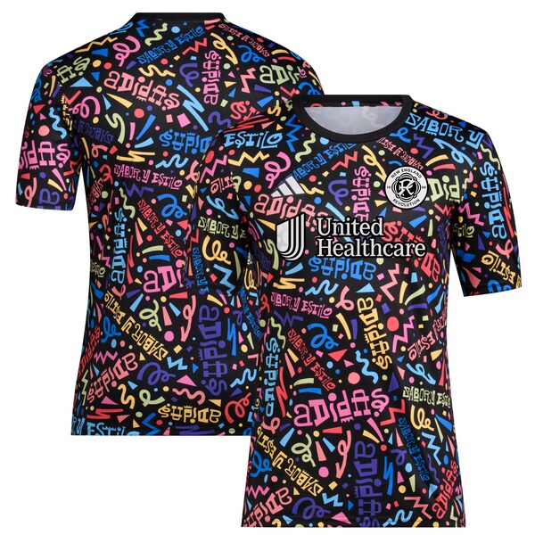 New England Revolution adidas 2024 Hispanic Heritage Pre-Match Top - Black