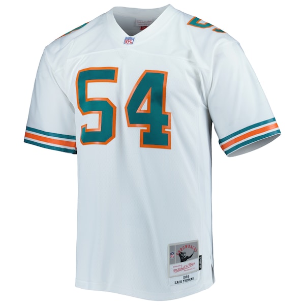 Zach Thomas Miami Dolphins Legacy Replica Jersey - White/Aqua/Orange