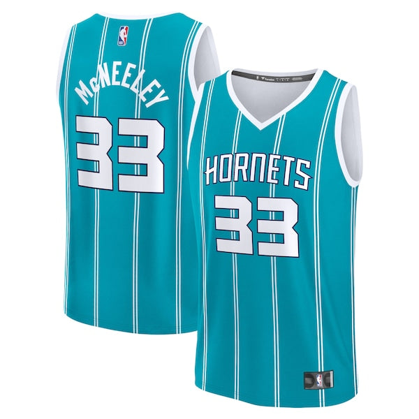 Liam McNeeley Charlotte Hornets  Youth Fast Break Replica Jersey - Teal - Icon Edition