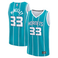 Liam McNeeley Charlotte Hornets  Youth Fast Break Replica Jersey - Teal - Icon Edition