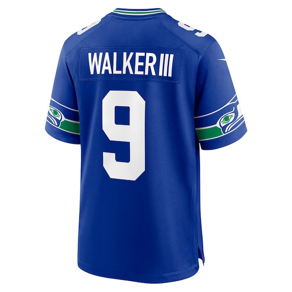 Kenneth Walker III Seattle Seahawks Nike Alternate 50th Season Game Jersey - Royal/College Navy/White