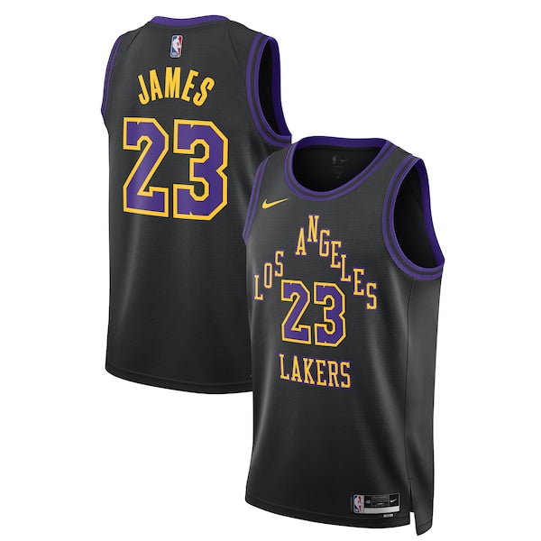 LeBron James Los Angeles Lakers Nike Unisex 2025/26 Swingman Jersey - Black - City Edition