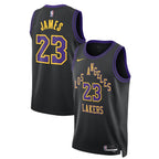 LeBron James Los Angeles Lakers Nike Unisex 2025/26 Swingman Jersey - Black - City Edition