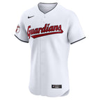 Cleveland Guardians Nike Home Elite Custom Jersey - White
