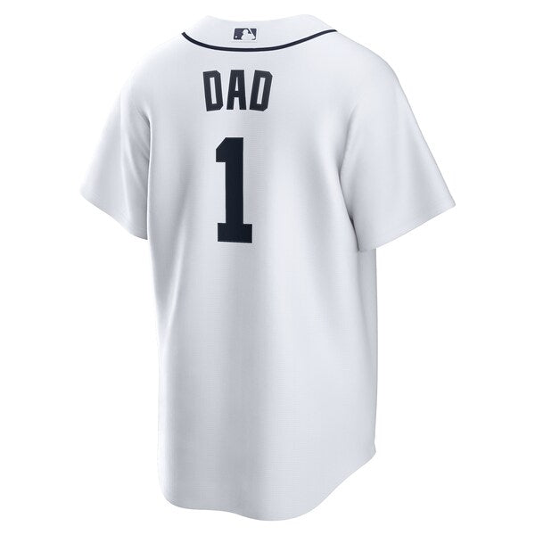 Detroit Tigers Nike #1 Dad Home Replica Jersey - White