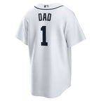 Detroit Tigers Nike #1 Dad Home Replica Jersey - White